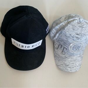 Robin Ruth Puerto Rico Adjustable Hats Bundle | Black & Gray Baseball Caps